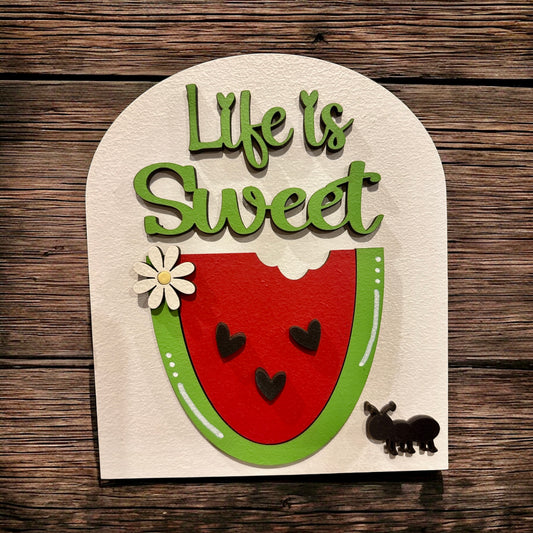 Life is Sweet Small Arch Insert