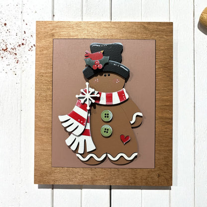 Gingerbread Man Framed Sign
