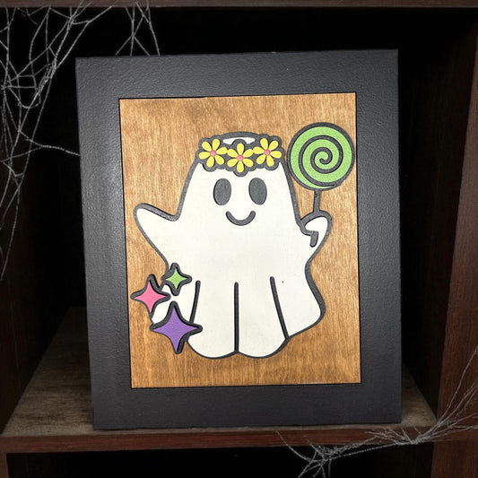 Groovy Ghost Small Sign