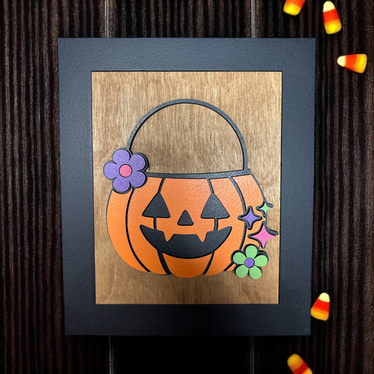 Groovy Pumpkin Small Sign