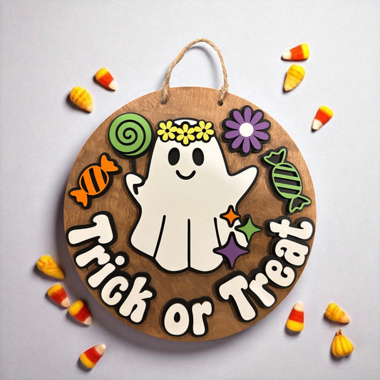 Groovy Ghost Door Hanger
