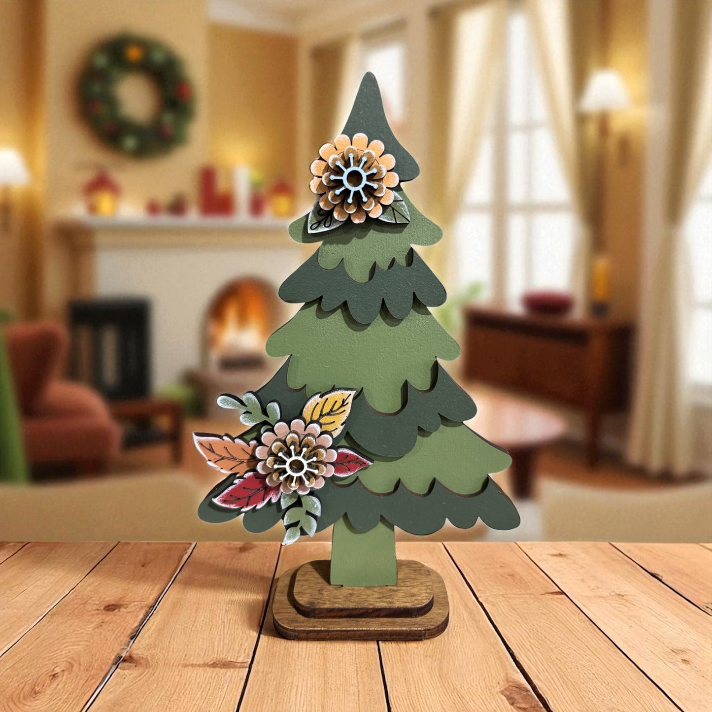 Floral Christmas Tree
