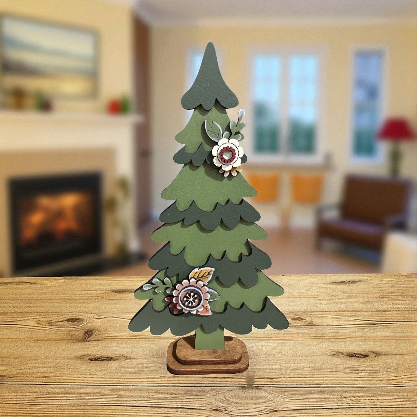 Floral Christmas Tree