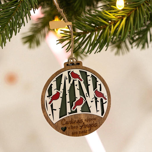 Cardinal Memorial Christmas Ornament