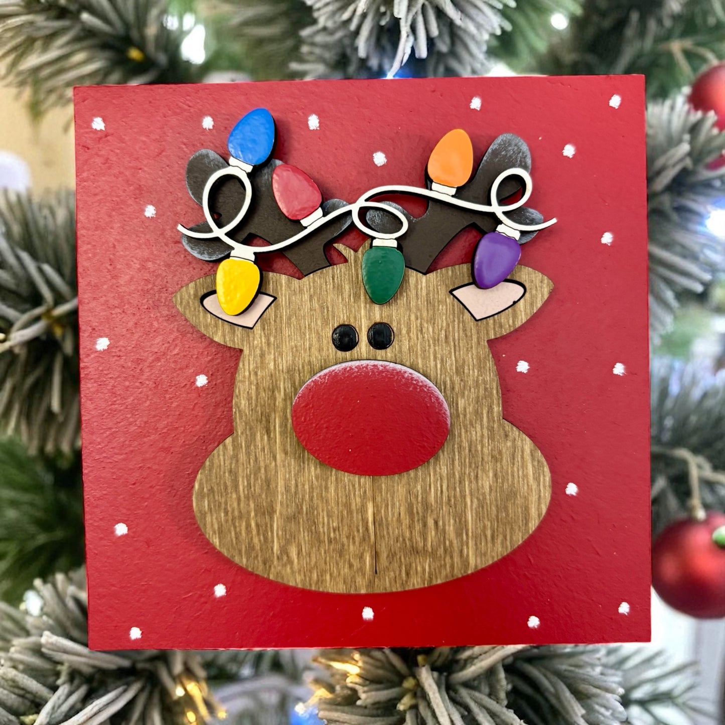 Reindeer Square Insert