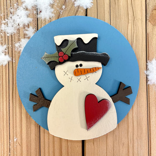 Snowman Round Insert