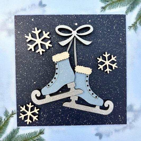 Ice Skates Square Insert