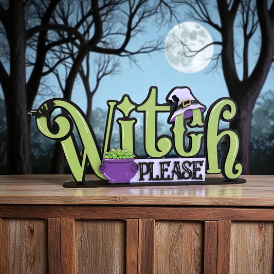 Witch Please Shelf Sitter