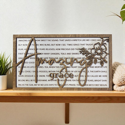 Amazing Grace Rectangle Sign