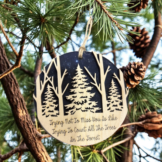 Trees in the Forest Memorial Ornament