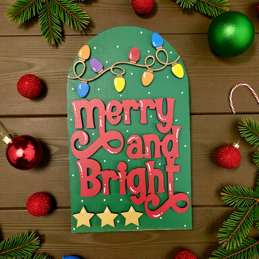 Merry & Bright Larch Arch Insert