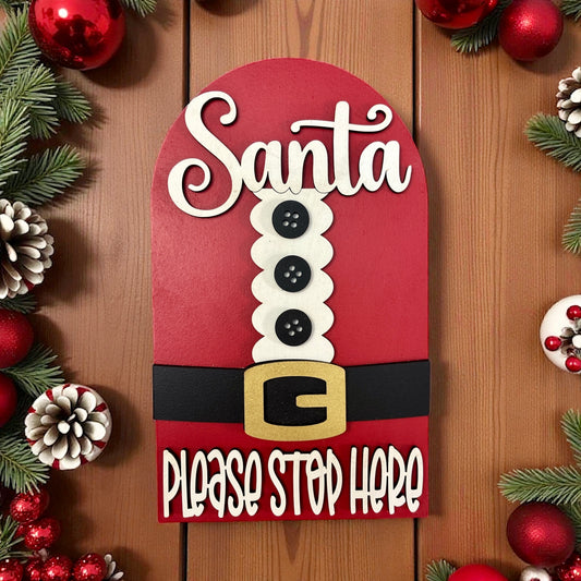 Santa Stop Here Large Arch Insert