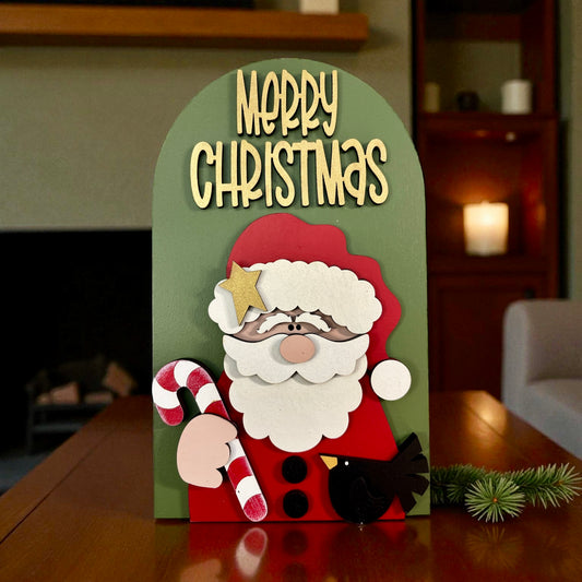 Merry Christmas Santa Large Arch Insert