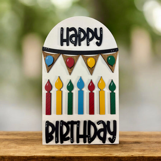 Happy Birthday Large Arch Insert