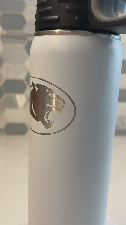 Panorama Panther HEAD Logo 20 oz Water Bottle