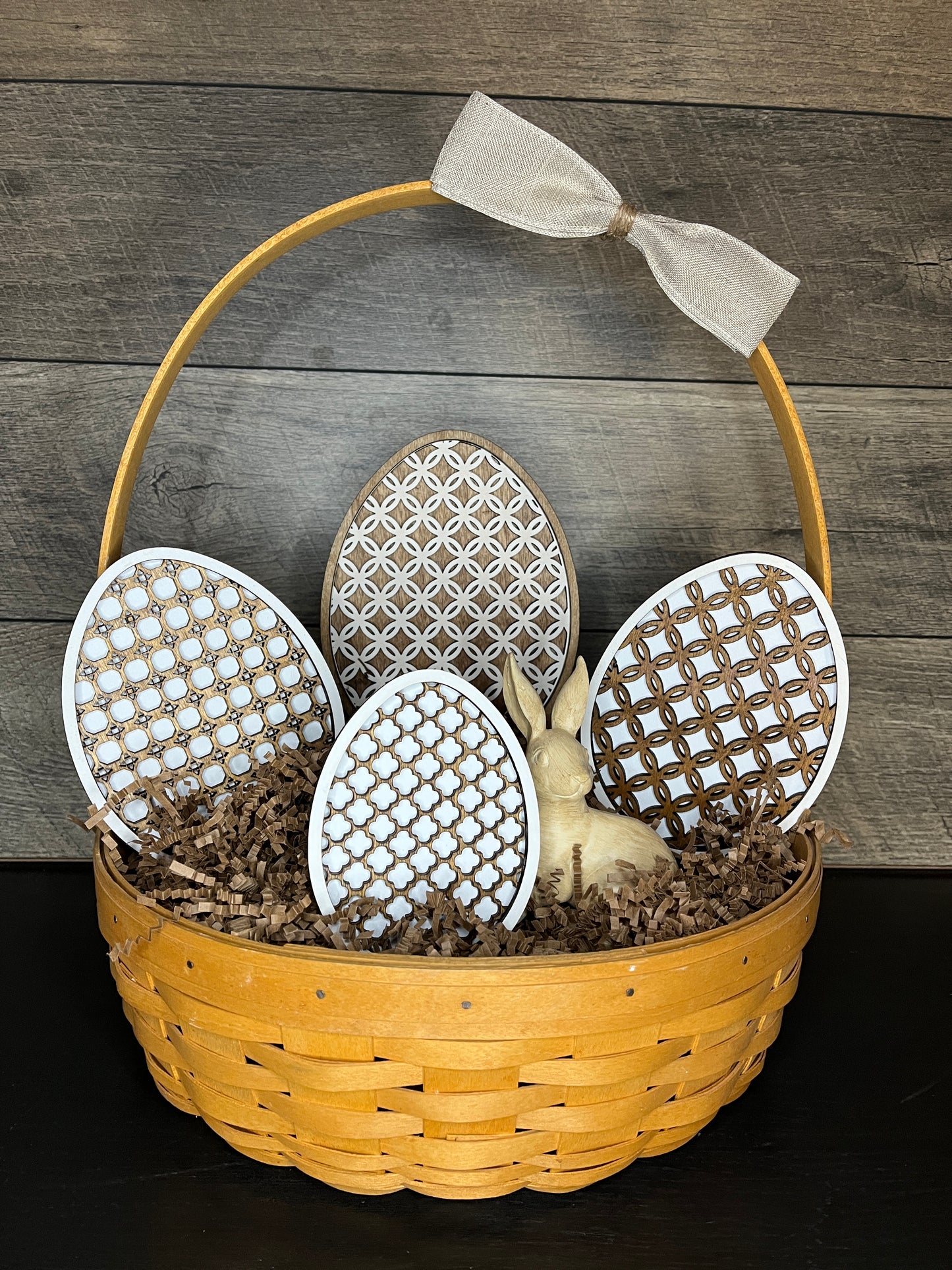 Rattan Style Easter Eggs - medium