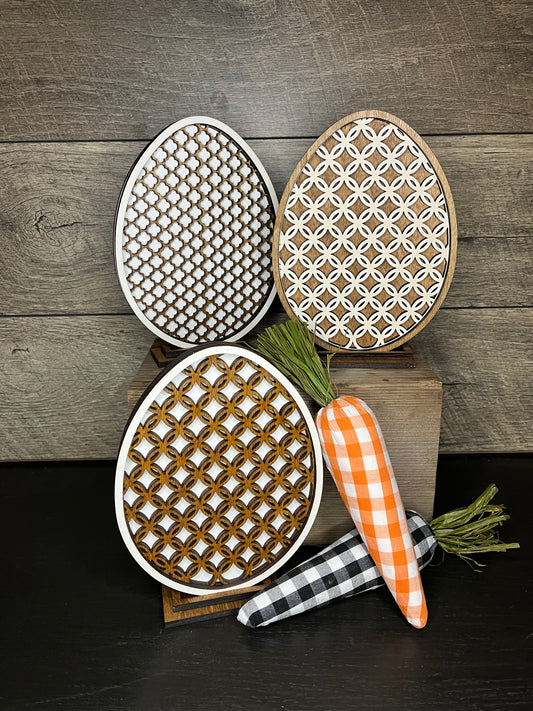 Rattan Style Easter Eggs - Large