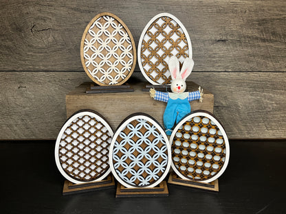 Rattan Style Easter Eggs - small