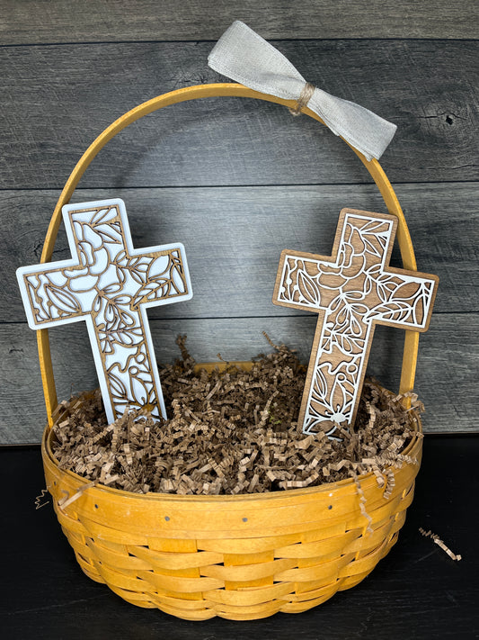 Floral Cross - small