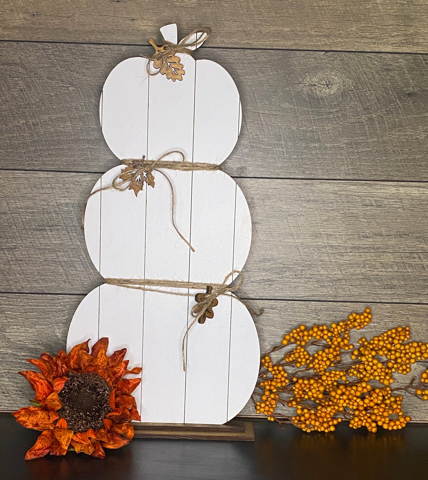 Pumpkin Tall Trio - Shiplap