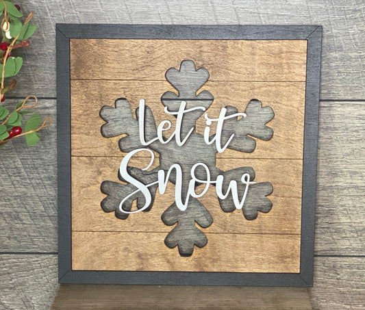 Let It Snow Sign