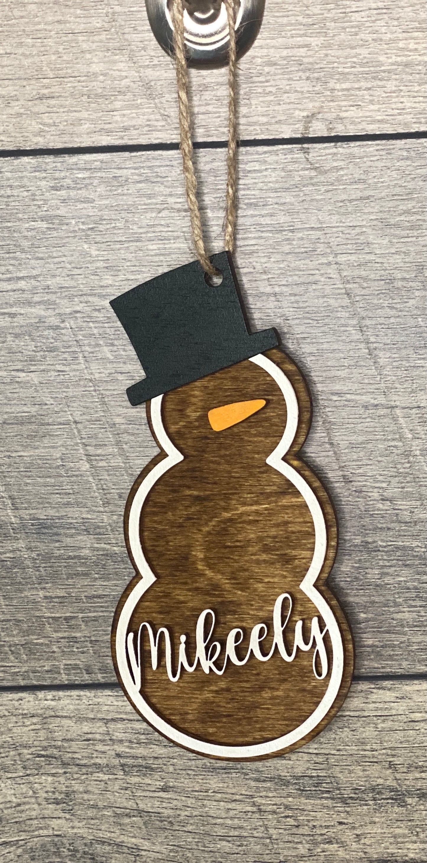 Snowman Ornament - Personalized